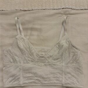 Free People Cream Lace Bralette